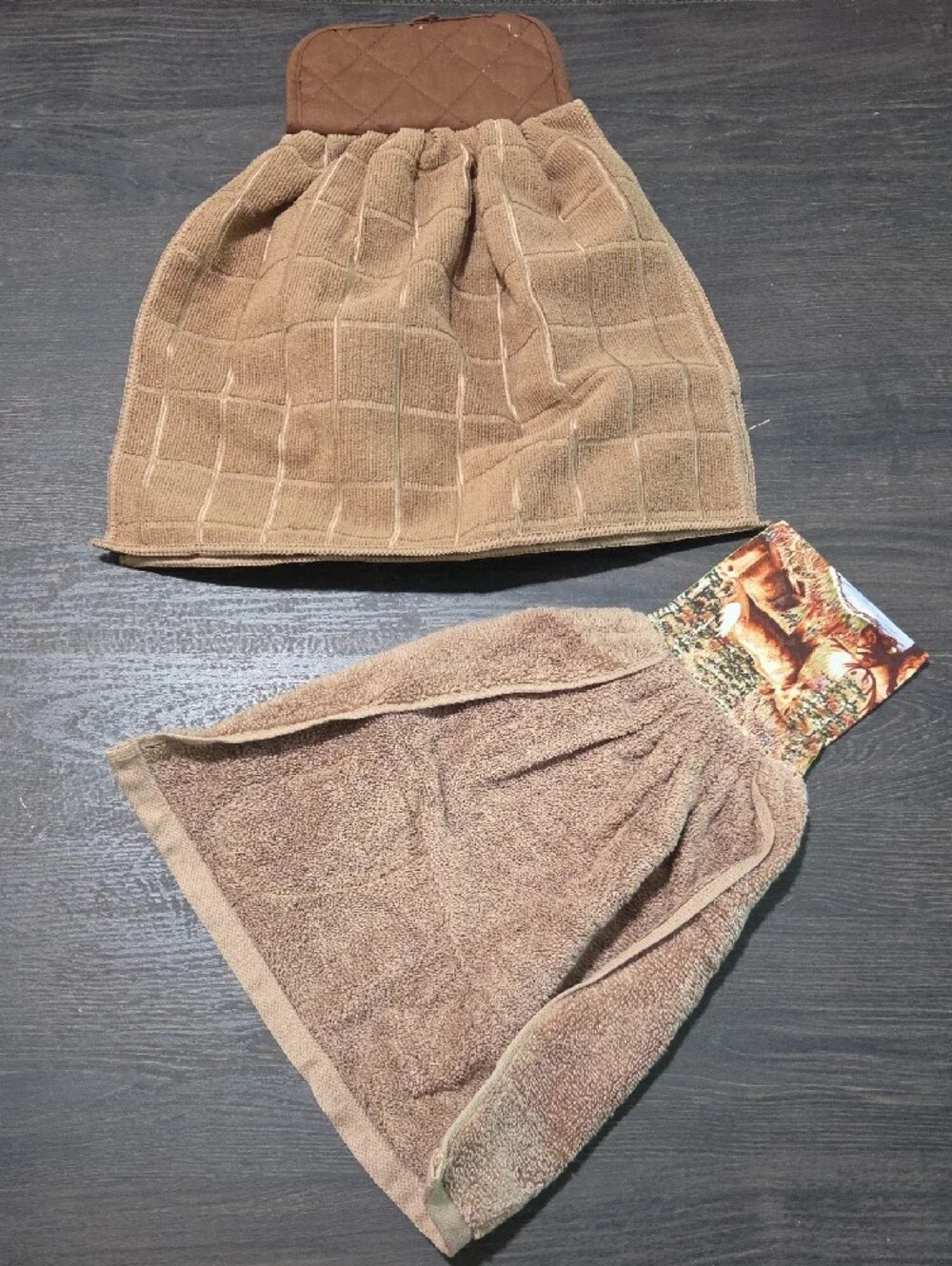 Mountain Cabin Hanging Hand Towels with Animal Prints